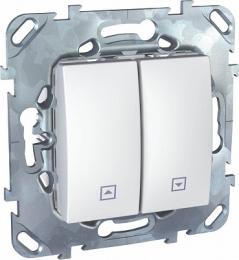 Изображение продукта Выключатель двухклавишный кнопочный для жалюзи Schneider Electric Unica 
